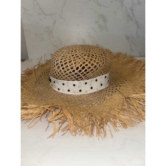Miu Miu Straw Sun Hat with Polka Dot Band - Great Condition - Picture 4 of 5